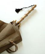 きつねのたすき/長日傘/麻無地サンドベージュ